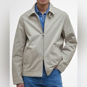 NWT Barbour Fernport Casual Jacket XL Gray Men's Lightweight Full Zip Classic